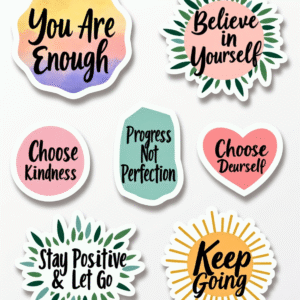 Self-Love & Motivation - Sticker Sheet v6